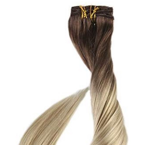 ✨ 20”  #6B -#613FULL HEAD Human Hair Clip Ins *NWT main image 4